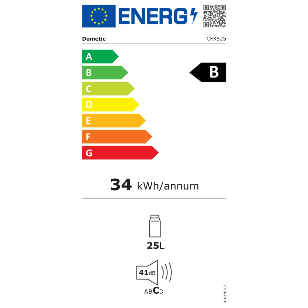 Etiquette energie CFX5 25