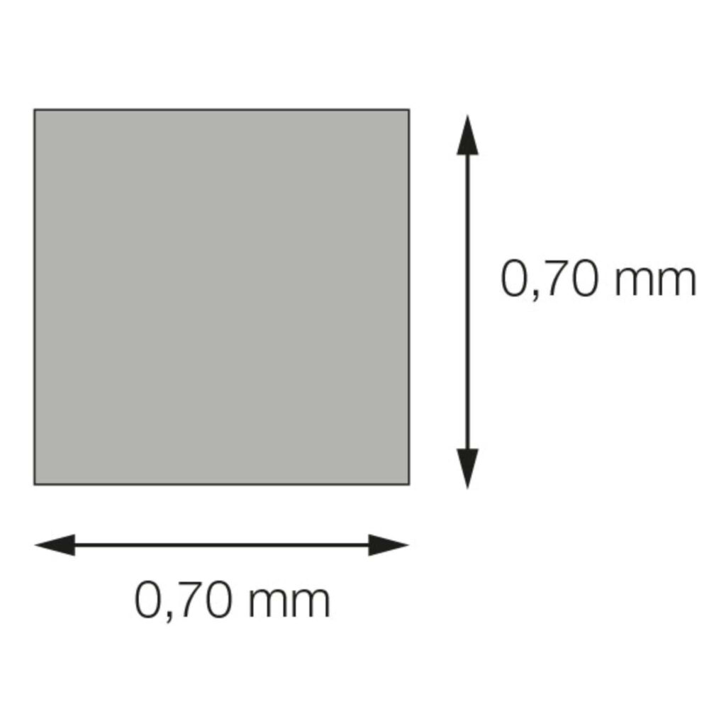 Fil à couper section carrée 0.7mm dimensions