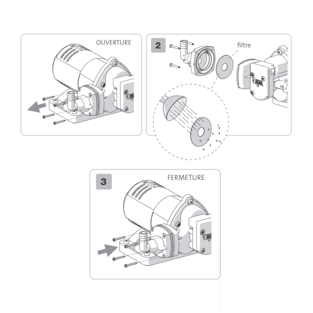 Pompe à eau fiamma aqua 8 10lmin schéma entretien