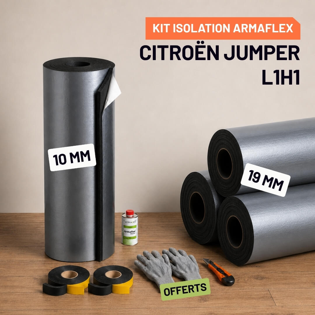 Kit Armaflex AF Citroën Jumper L1H1 - Isolation 10 mm et 19 mm armacell armaflex citroen jumper l1h1 Isolation Armacell pour Citroën jumper L1H1