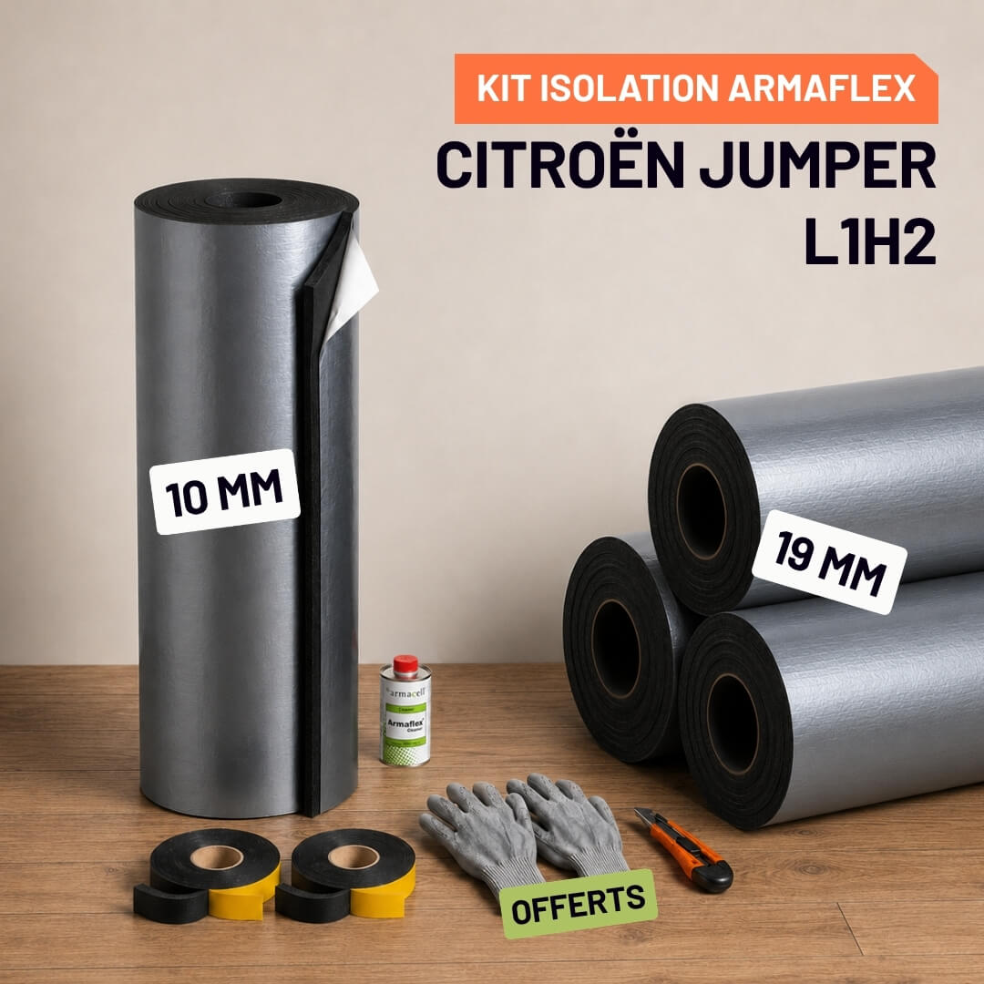 Kit Armaflex AF Citroën Jumper L1H2 - Isolation 10 mm et 19 mm armacell armaflex citroen jumper l1h2 Isolation Armacell pour Citroën jumper L1H2