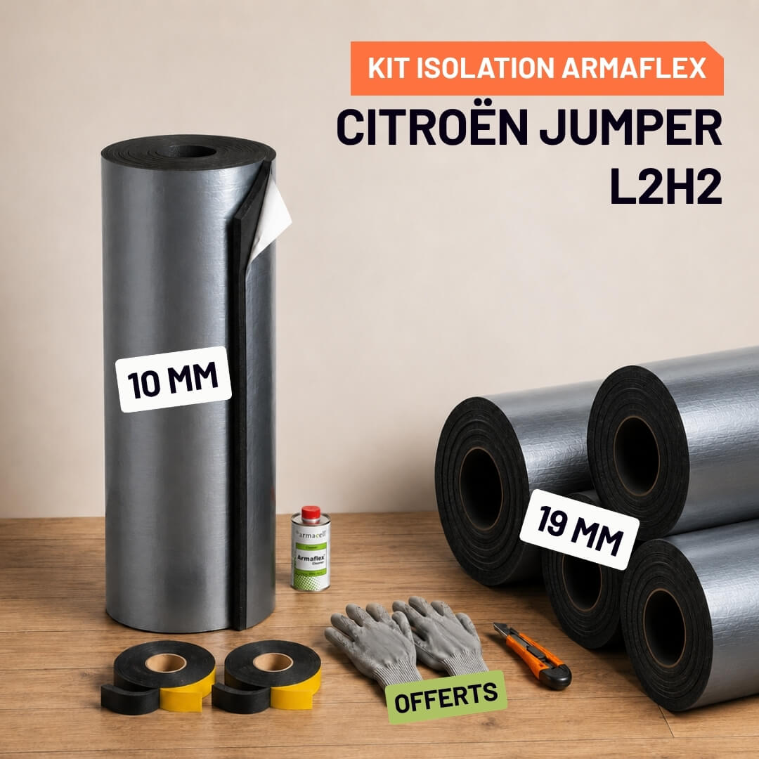 Kit Armaflex AF Citroën Jumper L2H2 - Isolation 10 mm et 19 mm armacell armaflex citroen jumper l2h2 Isolation Armacell pour Citroën jumper L2H2