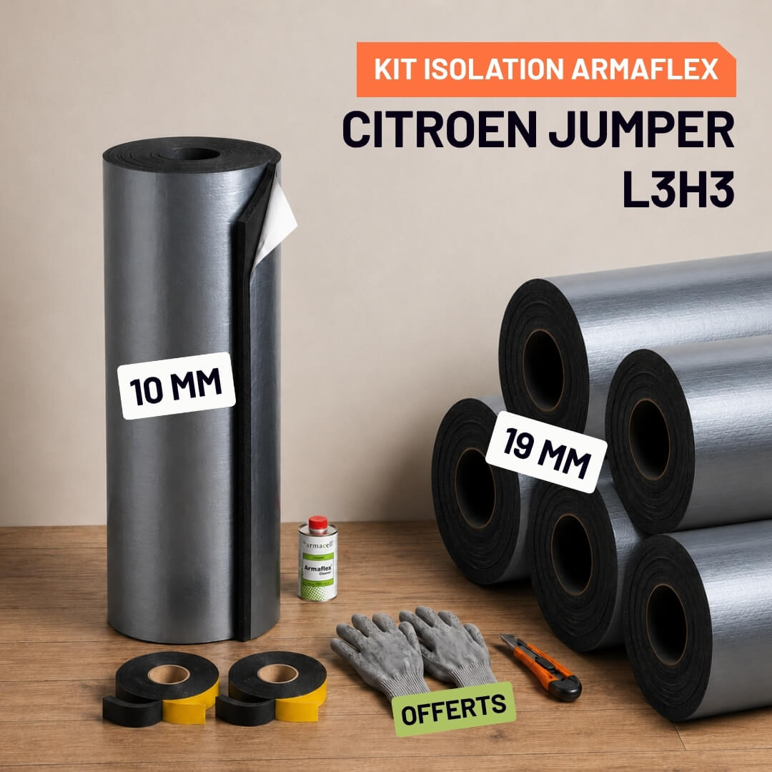 Kit Armaflex AF Citroën Jumper L3H3 - Isolation 10 mm et 19 mm armacell armaflex citroen jumper l3h3 Isolation Armacell pour Citroën jumper L3H3