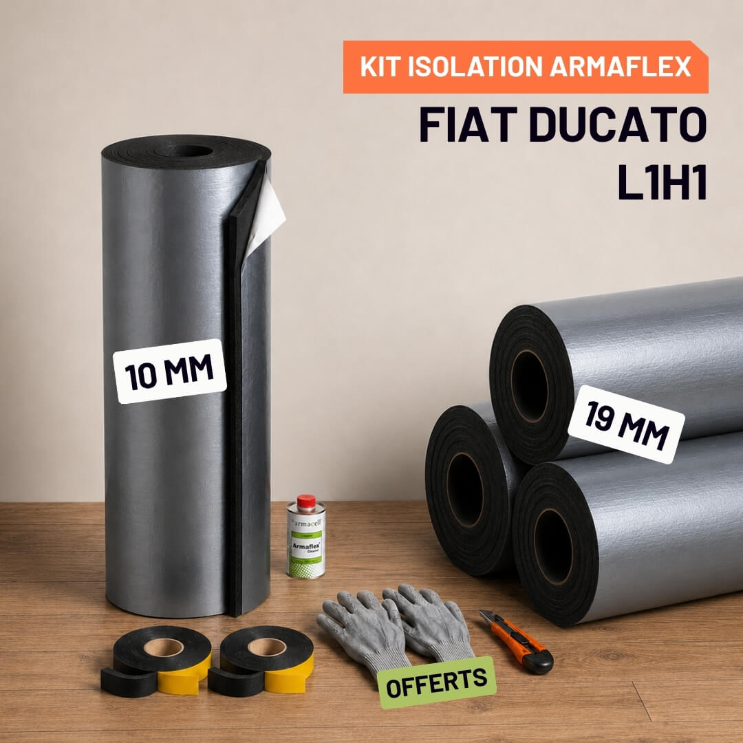 Kit Armaflex AF Fiat Ducato L1H1 - Isolation Isolation 10 mm et 19 mm armacell armaflex fiat ducato l1h1 Isolation Armacell pour Fiat Ducato L1H1