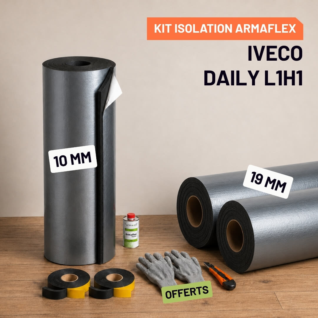 Kit Armaflex AF Iveco Daily L1H1 - Isolation 10 mm et 19 mm armacell armaflex iveco daily l1h1 Isolation Armacell pour Iveco Daily L1H1