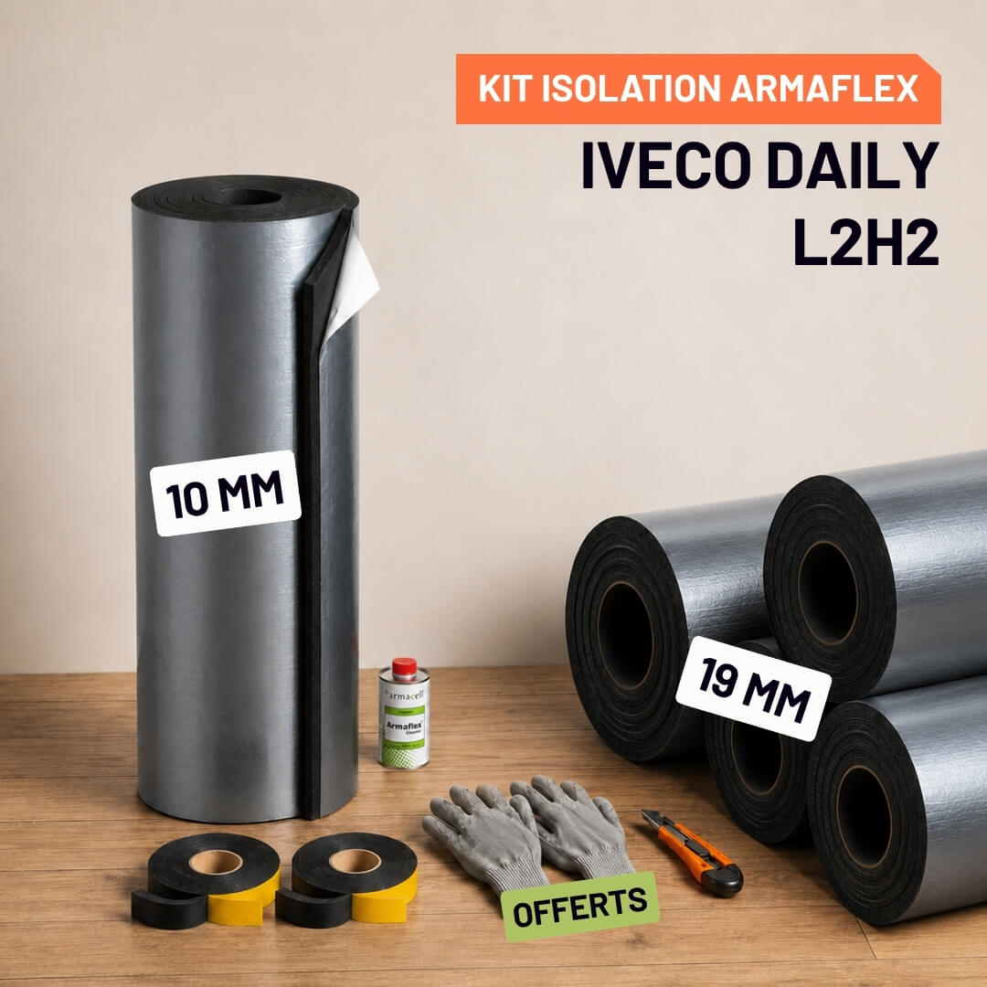 Kit Armaflex AF Iveco Daily L2H2 - Isolation 10 mm et 19 mm armacell armaflex iveco daily l2h2 Isolation Armacell pour Iveco Daily L2H2