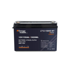 Batterie lithium 150Ah Énergie Mobile avec BMS 150A et Bluetooth pour fourgon aménagé