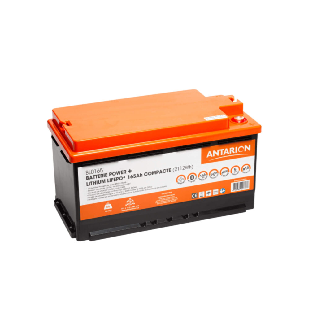 Batterie lithium Antarion 165Ah avec Bluetooth pour van aménagé