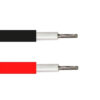 Cable solaire en 5 metres rouge et noir 6mm2 pour installation panneaux solaires.