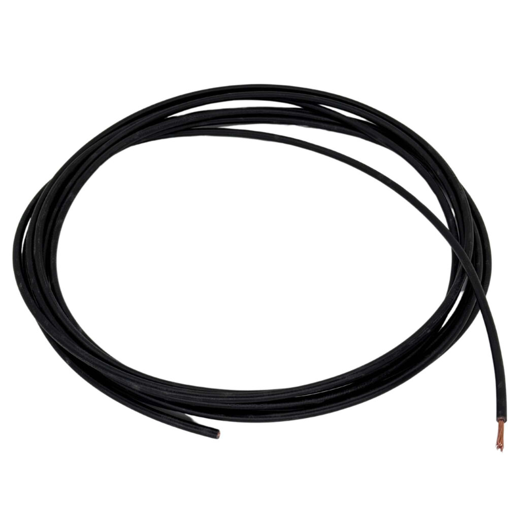 Cable souple multibrins en 2,5mm2 noir pour van