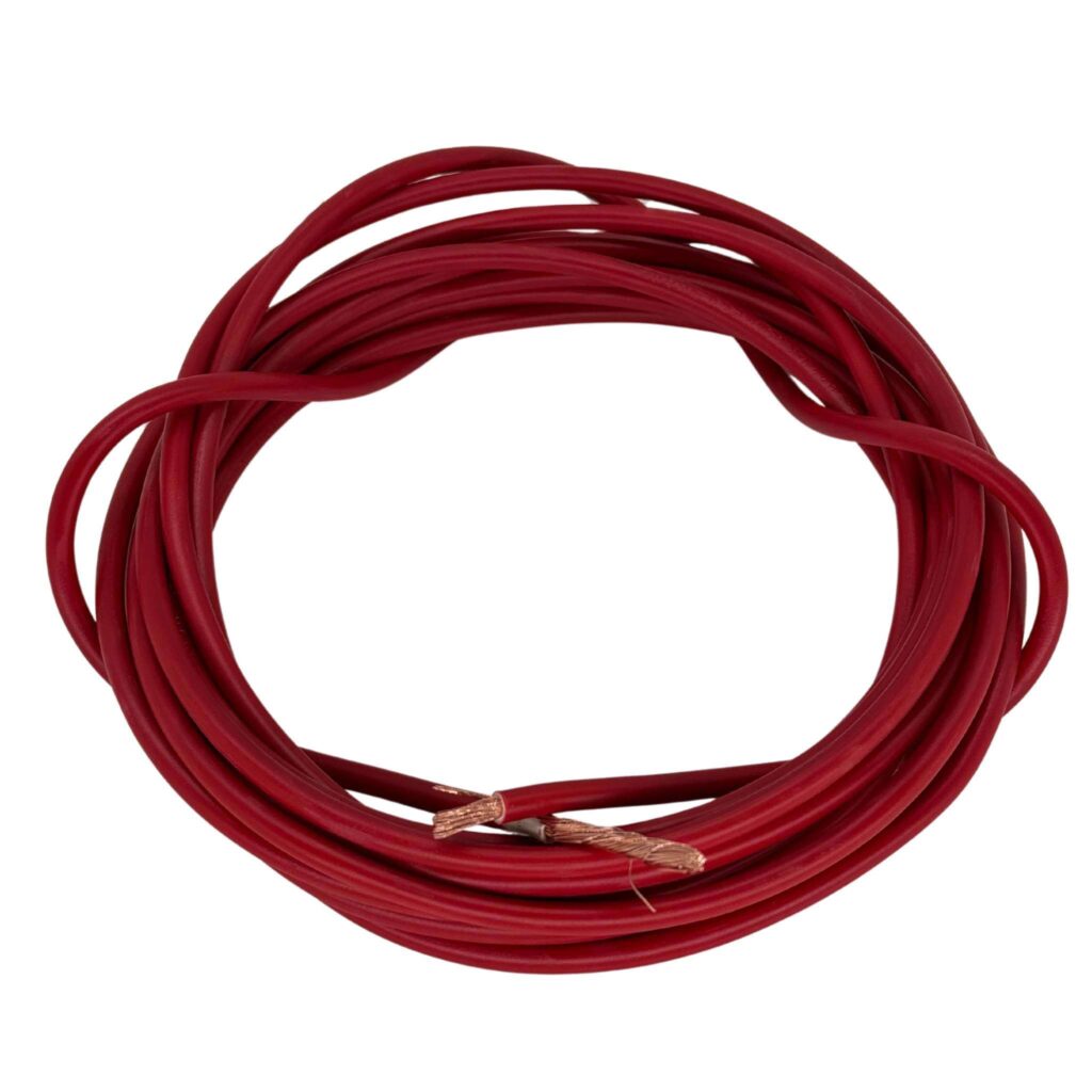 Cable rouge souple 6mm2 pour fourgon aménagé