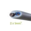 Câble 2 conducteurs H05VV-F 1 mm² pour installations en van ou fourgon