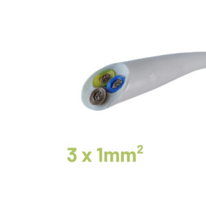Câble électrique souple H05VV-F 3 x 1 mm² avec gaine PVC