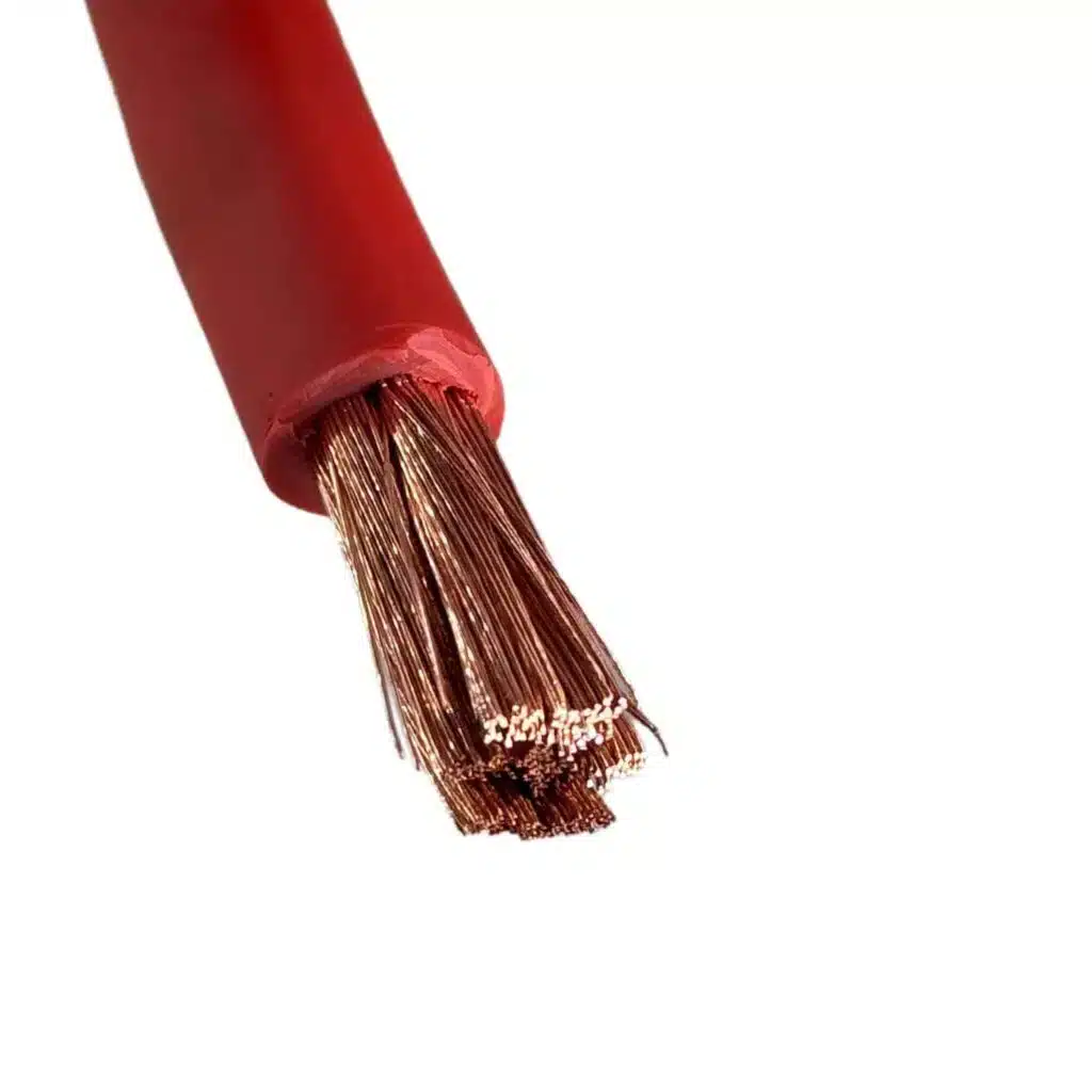 Câble De Batterie Voiture En Cuivre OFC - Rouge, Vendu Au Mètre - Sections Au Choix : 16, 25, 35, 50 Mm² - Pour Installations électriques Auto