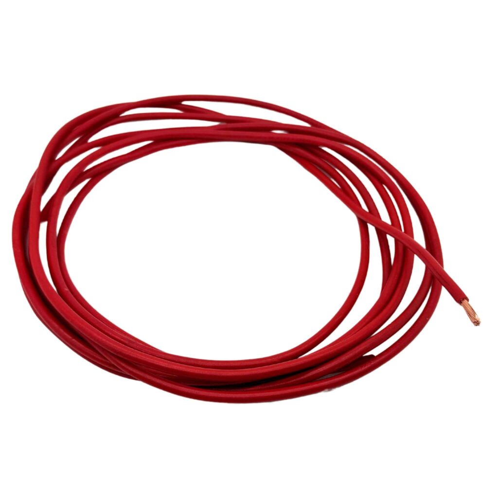 Cable souple rouge H07VK 4mm2 pour fourgon aménagé