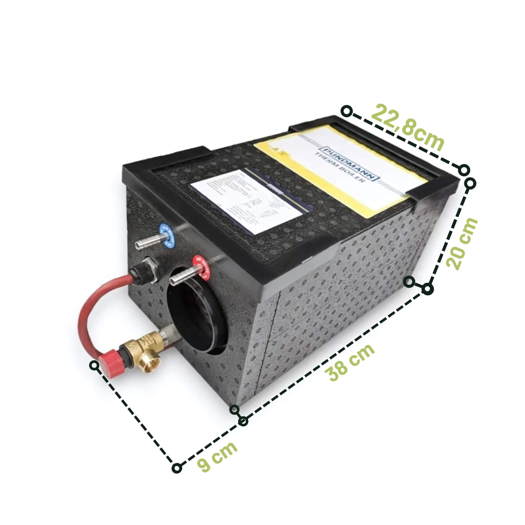 Kit chauffage stationnaire AIR 2D avec chauffe-eau 6L pour van aménagé
