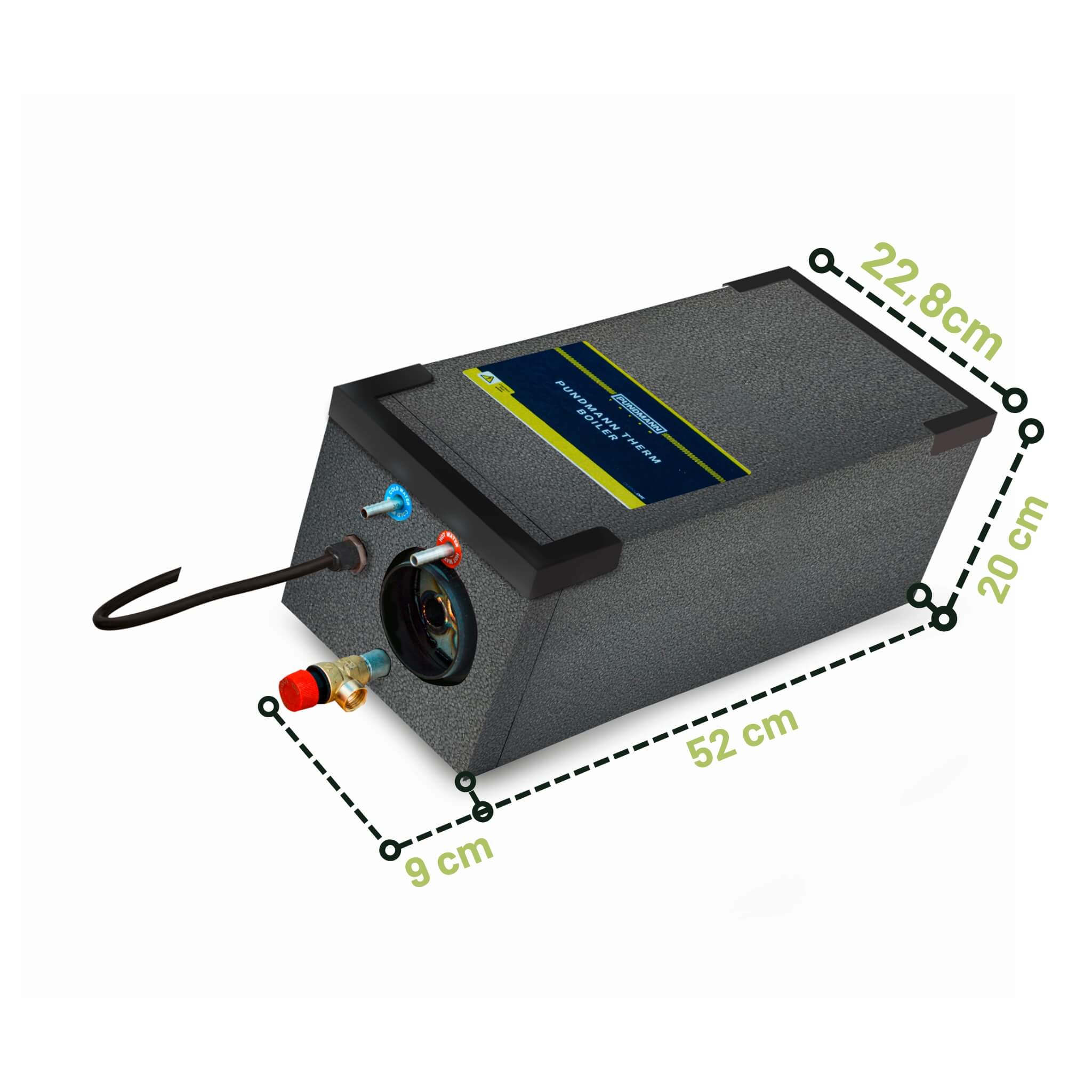 Kit chauffage stationnaire AIR 2D avec chauffe-eau 9L pour van aménagé