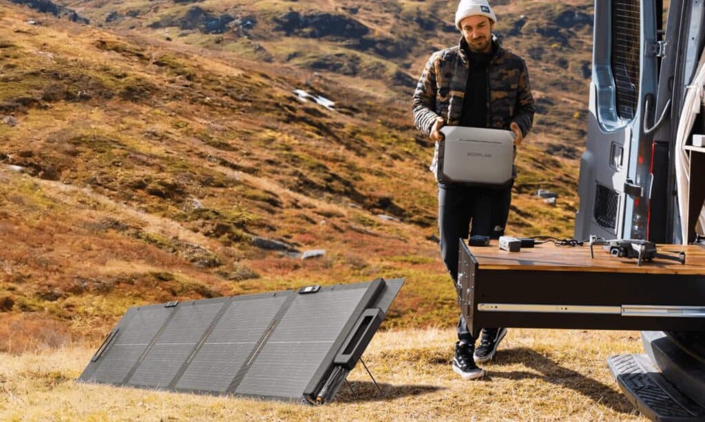 Panneau Solaire EcoFlow 110W Lightweight ecoflow panneau solaire leger 110w van ecoflow panneau solaire leger 110w van