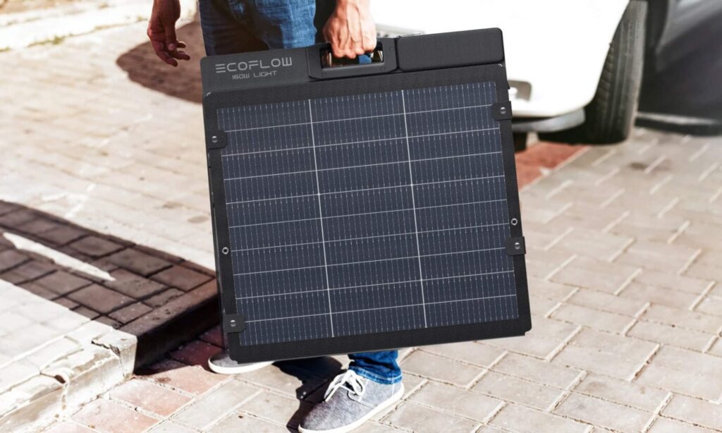 Panneau Solaire Portable Lightweight EcoFlow 160W ecoflow panneau solaire portable 160w bifaciale Solution solaire EcoFlow 160W pour recharge autonome