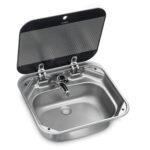Evier Dometic SNG 4237 avec couvercle pour Van Amenage