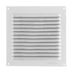 grille d'aération 150 x 150 mm alu avec moustiquaire, aération permanente, vasp