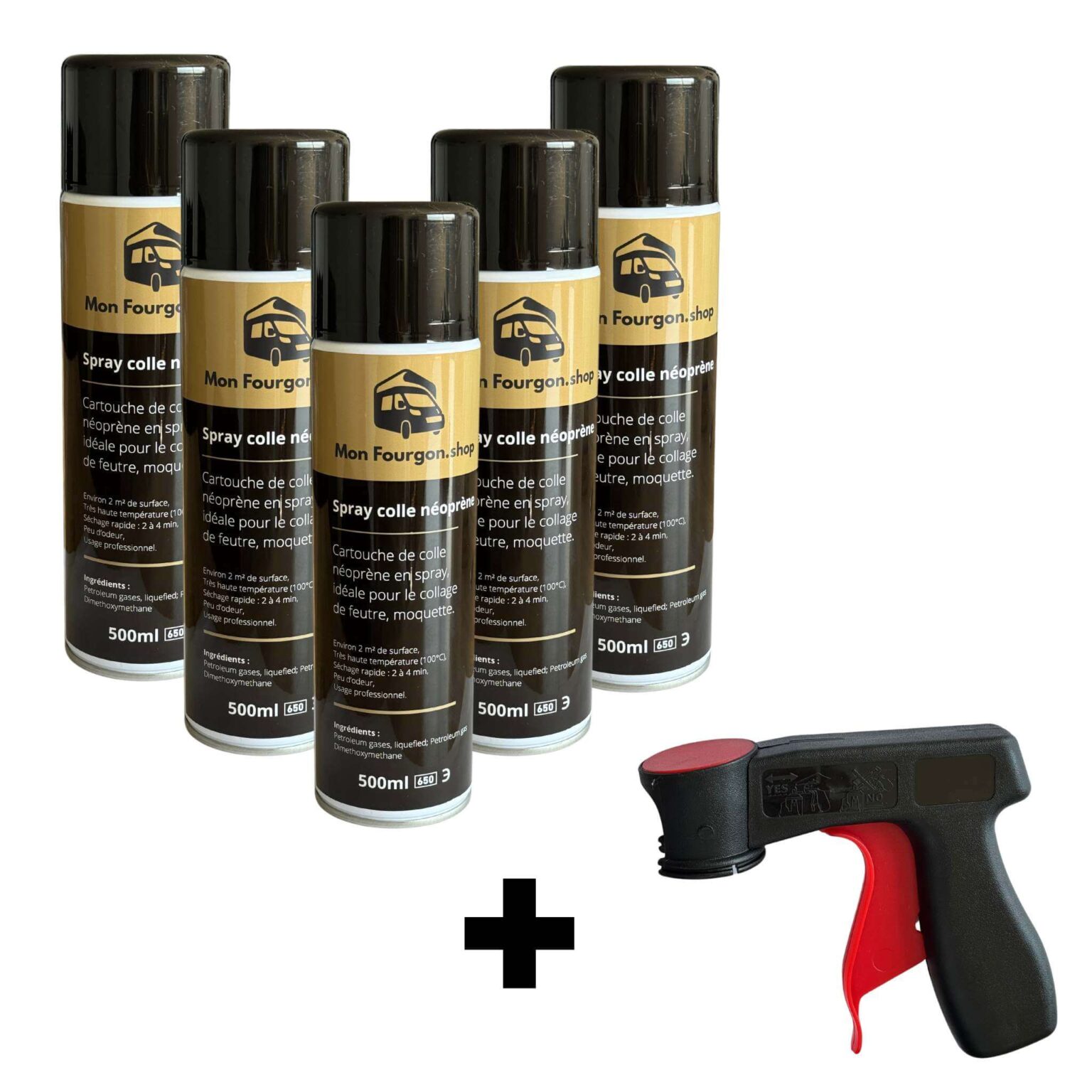 Colle Néoprène Spray en Bombe Colle contact moquette