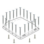 Kit vis pour lanterneau Vent 40 avec montage
