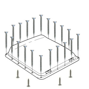 Kit vis pour lanterneau Vent 40 avec montage