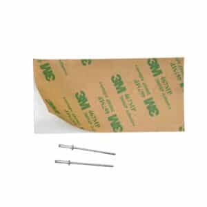 Plaque VASP vendue adhesive et avec des rivets pour homologation DREAL
